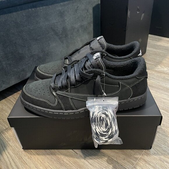 Air Jordan 1 Low OG SP Black Phantom - Picture 1 of 8